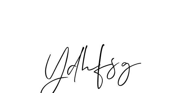 Also we have Ydhfsg name is the best signature style. Create professional handwritten signature collection using Allison_Script autograph style. Ydhfsg signature style 2 images and pictures png