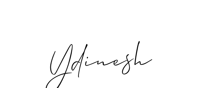 Ydinesh stylish signature style. Best Handwritten Sign (Allison_Script) for my name. Handwritten Signature Collection Ideas for my name Ydinesh. Ydinesh signature style 2 images and pictures png