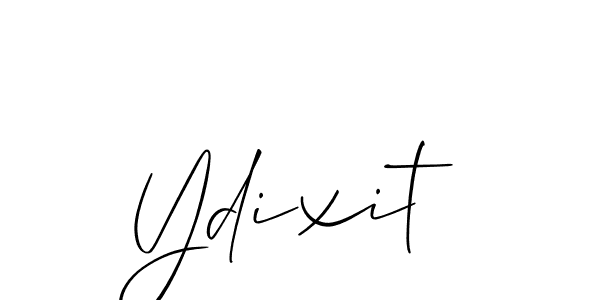 The best way (Allison_Script) to make a short signature is to pick only two or three words in your name. The name Ydixit include a total of six letters. For converting this name. Ydixit signature style 2 images and pictures png