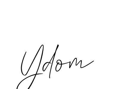 Create a beautiful signature design for name Ydom. With this signature (Allison_Script) fonts, you can make a handwritten signature for free. Ydom signature style 2 images and pictures png