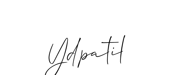 Also we have Ydpatil name is the best signature style. Create professional handwritten signature collection using Allison_Script autograph style. Ydpatil signature style 2 images and pictures png