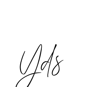 Make a short Yds signature style. Manage your documents anywhere anytime using Allison_Script. Create and add eSignatures, submit forms, share and send files easily. Yds signature style 2 images and pictures png