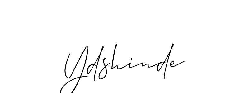 How to Draw Ydshinde signature style? Allison_Script is a latest design signature styles for name Ydshinde. Ydshinde signature style 2 images and pictures png