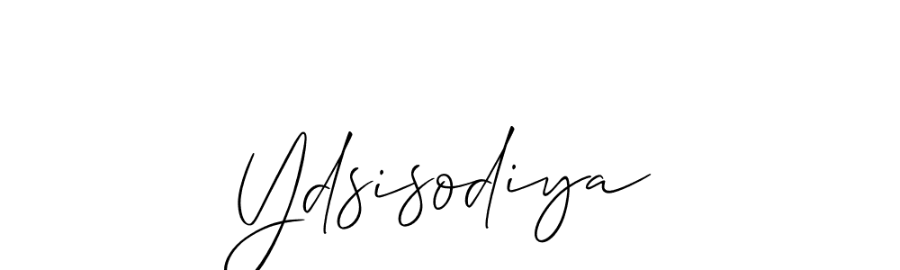 It looks lik you need a new signature style for name Ydsisodiya. Design unique handwritten (Allison_Script) signature with our free signature maker in just a few clicks. Ydsisodiya signature style 2 images and pictures png