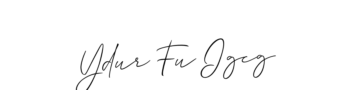 Allison_Script is a professional signature style that is perfect for those who want to add a touch of class to their signature. It is also a great choice for those who want to make their signature more unique. Get Ydur Fu Igcg name to fancy signature for free. Ydur Fu Igcg signature style 2 images and pictures png