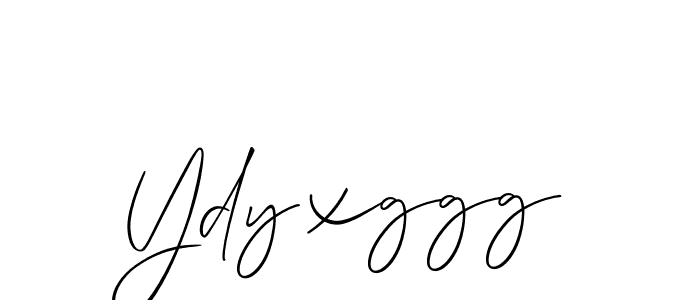 How to make Ydyxggg signature? Allison_Script is a professional autograph style. Create handwritten signature for Ydyxggg name. Ydyxggg signature style 2 images and pictures png