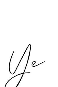 The best way (Allison_Script) to make a short signature is to pick only two or three words in your name. The name Ye include a total of six letters. For converting this name. Ye signature style 2 images and pictures png