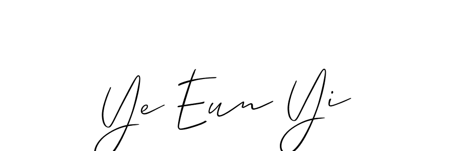 Use a signature maker to create a handwritten signature online. With this signature software, you can design (Allison_Script) your own signature for name Ye Eun Yi. Ye Eun Yi signature style 2 images and pictures png