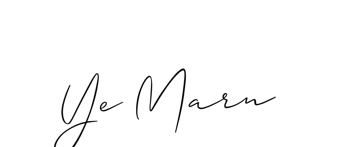 Make a beautiful signature design for name Ye Marn. Use this online signature maker to create a handwritten signature for free. Ye Marn signature style 2 images and pictures png
