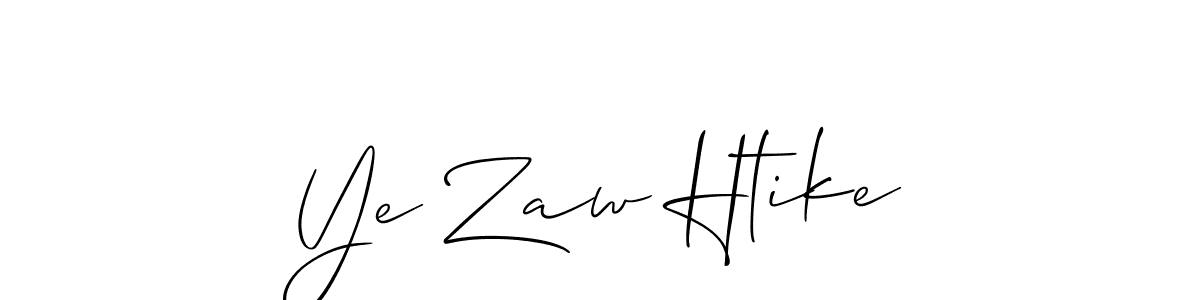How to Draw Ye Zaw Htike signature style? Allison_Script is a latest design signature styles for name Ye Zaw Htike. Ye Zaw Htike signature style 2 images and pictures png