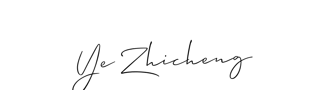 Design your own signature with our free online signature maker. With this signature software, you can create a handwritten (Allison_Script) signature for name Ye Zhicheng. Ye Zhicheng signature style 2 images and pictures png