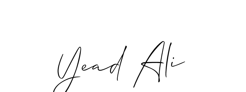 Once you've used our free online signature maker to create your best signature Allison_Script style, it's time to enjoy all of the benefits that Yead Ali name signing documents. Yead Ali signature style 2 images and pictures png