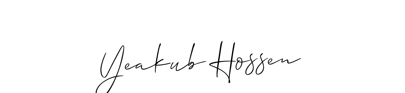 You can use this online signature creator to create a handwritten signature for the name Yeakub Hossen. This is the best online autograph maker. Yeakub Hossen signature style 2 images and pictures png