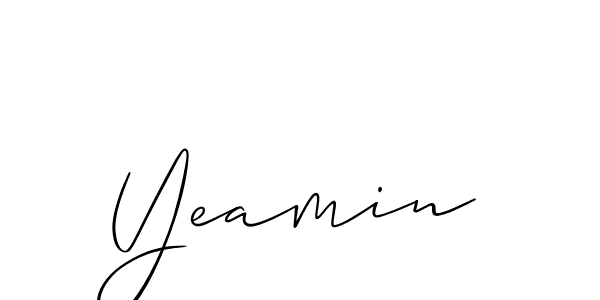 You can use this online signature creator to create a handwritten signature for the name Yeamin. This is the best online autograph maker. Yeamin signature style 2 images and pictures png