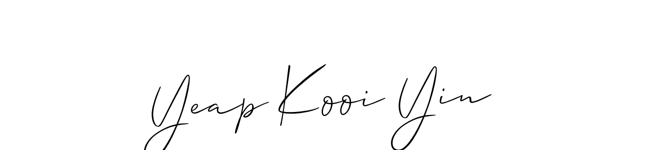 How to make Yeap Kooi Yin signature? Allison_Script is a professional autograph style. Create handwritten signature for Yeap Kooi Yin name. Yeap Kooi Yin signature style 2 images and pictures png