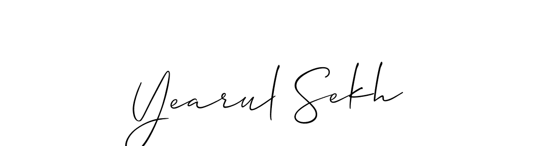 Best and Professional Signature Style for Yearul Sekh. Allison_Script Best Signature Style Collection. Yearul Sekh signature style 2 images and pictures png