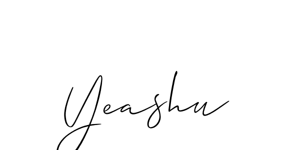 Best and Professional Signature Style for Yeashu. Allison_Script Best Signature Style Collection. Yeashu signature style 2 images and pictures png