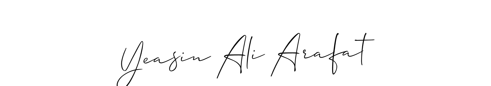 You should practise on your own different ways (Allison_Script) to write your name (Yeasin Ali Arafat) in signature. don't let someone else do it for you. Yeasin Ali Arafat signature style 2 images and pictures png