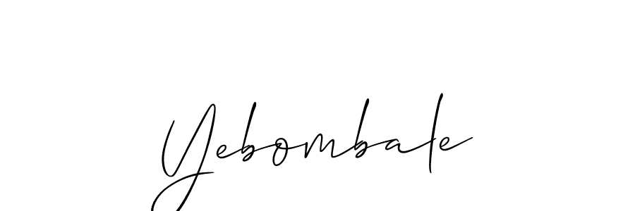 Once you've used our free online signature maker to create your best signature Allison_Script style, it's time to enjoy all of the benefits that Yebombale name signing documents. Yebombale signature style 2 images and pictures png