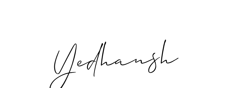 Make a beautiful signature design for name Yedhansh. Use this online signature maker to create a handwritten signature for free. Yedhansh signature style 2 images and pictures png