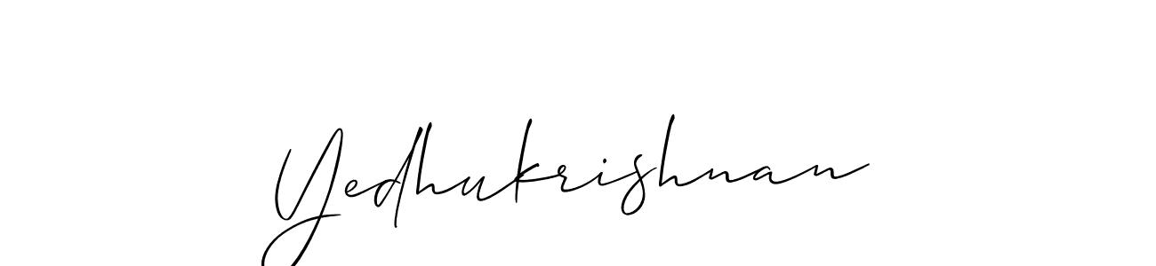 Also You can easily find your signature by using the search form. We will create Yedhukrishnan name handwritten signature images for you free of cost using Allison_Script sign style. Yedhukrishnan signature style 2 images and pictures png