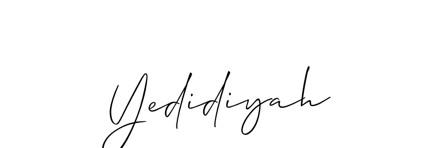 Yedidiyah stylish signature style. Best Handwritten Sign (Allison_Script) for my name. Handwritten Signature Collection Ideas for my name Yedidiyah. Yedidiyah signature style 2 images and pictures png