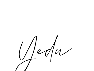 Here are the top 10 professional signature styles for the name Yedu. These are the best autograph styles you can use for your name. Yedu signature style 2 images and pictures png