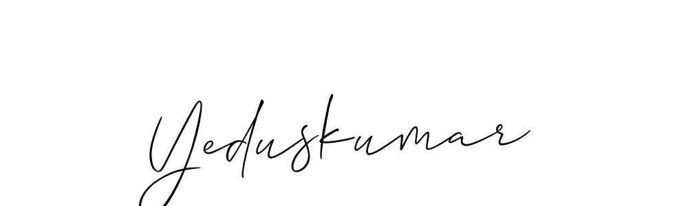 Make a beautiful signature design for name Yeduskumar. Use this online signature maker to create a handwritten signature for free. Yeduskumar signature style 2 images and pictures png