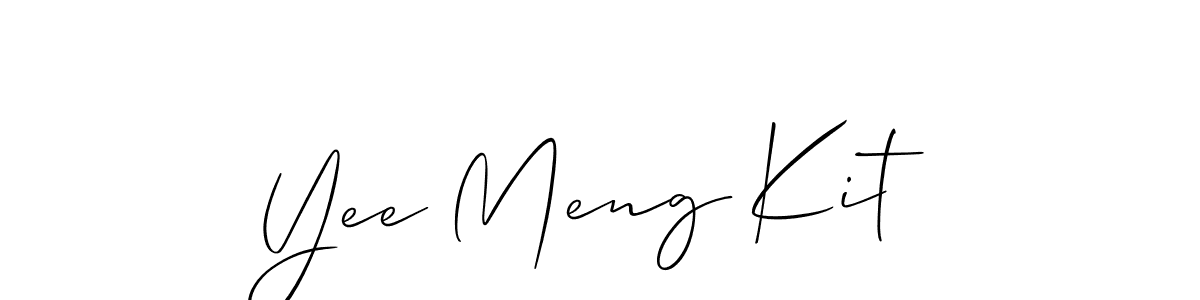 Similarly Allison_Script is the best handwritten signature design. Signature creator online .You can use it as an online autograph creator for name Yee Meng Kit. Yee Meng Kit signature style 2 images and pictures png