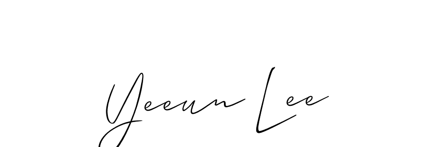 Make a beautiful signature design for name Yeeun Lee. Use this online signature maker to create a handwritten signature for free. Yeeun Lee signature style 2 images and pictures png