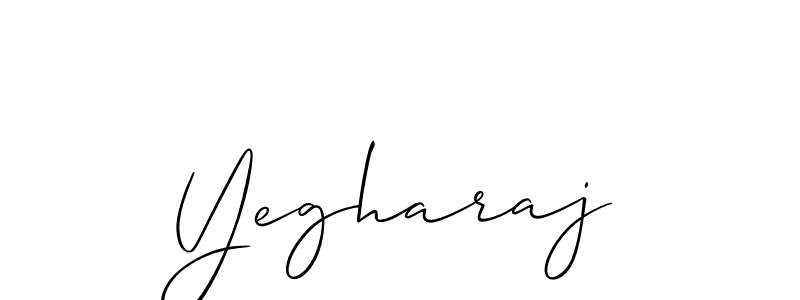 Create a beautiful signature design for name Yegharaj. With this signature (Allison_Script) fonts, you can make a handwritten signature for free. Yegharaj signature style 2 images and pictures png