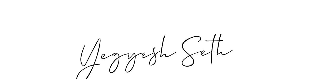 You can use this online signature creator to create a handwritten signature for the name Yegyesh Seth. This is the best online autograph maker. Yegyesh Seth signature style 2 images and pictures png