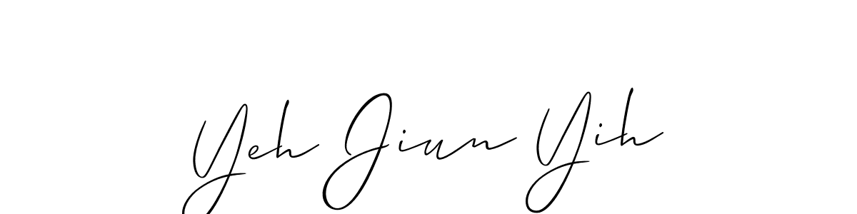 Make a beautiful signature design for name Yeh Jiun Yih. Use this online signature maker to create a handwritten signature for free. Yeh Jiun Yih signature style 2 images and pictures png