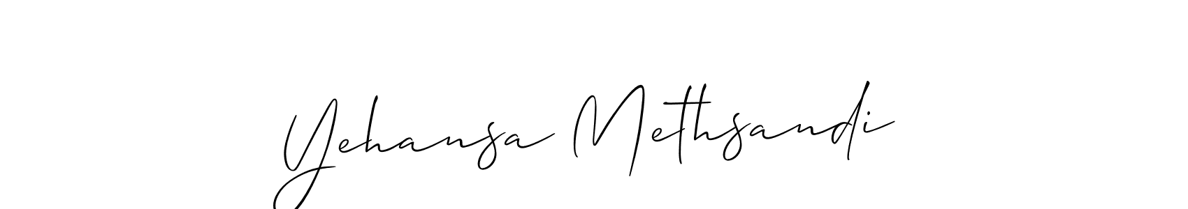 Make a beautiful signature design for name Yehansa Methsandi. Use this online signature maker to create a handwritten signature for free. Yehansa Methsandi signature style 2 images and pictures png