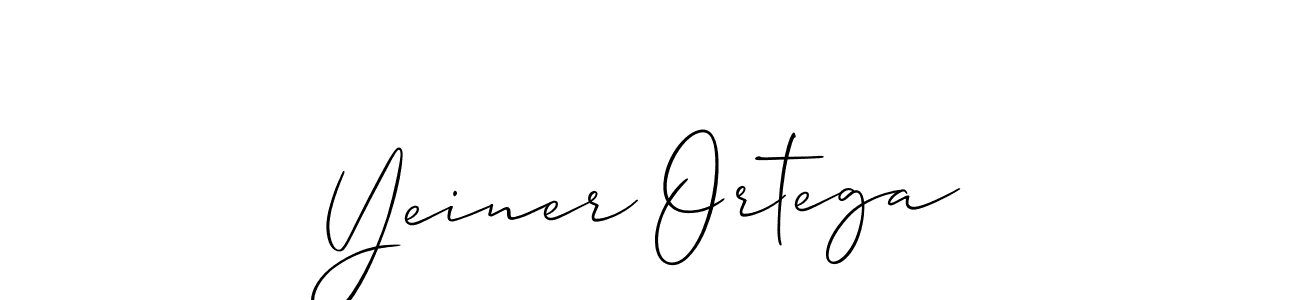 Also we have Yeiner Ortega name is the best signature style. Create professional handwritten signature collection using Allison_Script autograph style. Yeiner Ortega signature style 2 images and pictures png