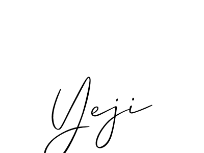 Allison_Script is a professional signature style that is perfect for those who want to add a touch of class to their signature. It is also a great choice for those who want to make their signature more unique. Get Yeji name to fancy signature for free. Yeji signature style 2 images and pictures png