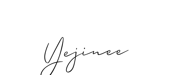 You can use this online signature creator to create a handwritten signature for the name Yejinee. This is the best online autograph maker. Yejinee signature style 2 images and pictures png