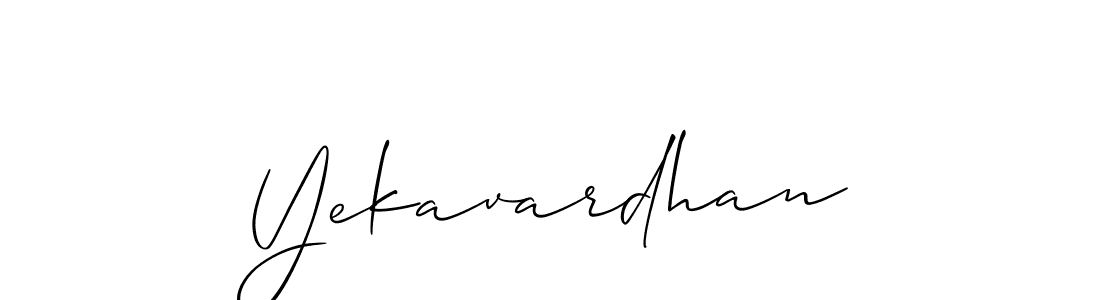 Yekavardhan stylish signature style. Best Handwritten Sign (Allison_Script) for my name. Handwritten Signature Collection Ideas for my name Yekavardhan. Yekavardhan signature style 2 images and pictures png