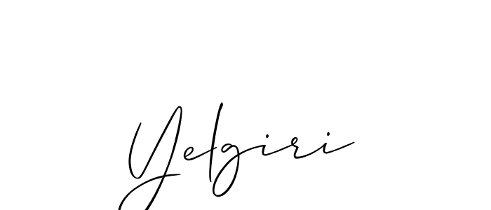 It looks lik you need a new signature style for name Yelgiri. Design unique handwritten (Allison_Script) signature with our free signature maker in just a few clicks. Yelgiri signature style 2 images and pictures png