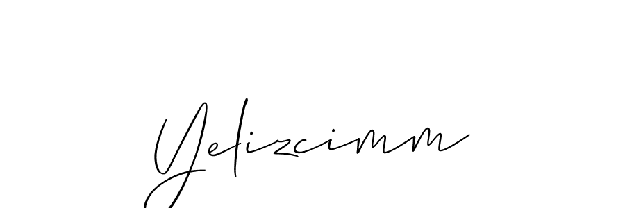 Create a beautiful signature design for name Yelizcimm. With this signature (Allison_Script) fonts, you can make a handwritten signature for free. Yelizcimm signature style 2 images and pictures png