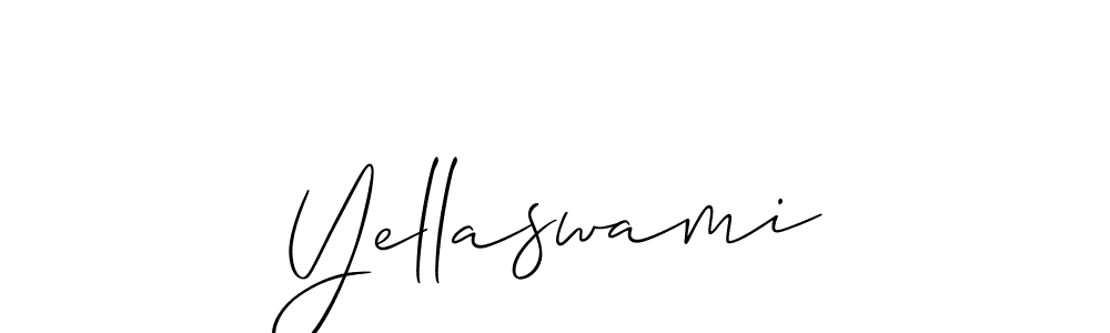 Design your own signature with our free online signature maker. With this signature software, you can create a handwritten (Allison_Script) signature for name Yellaswami. Yellaswami signature style 2 images and pictures png