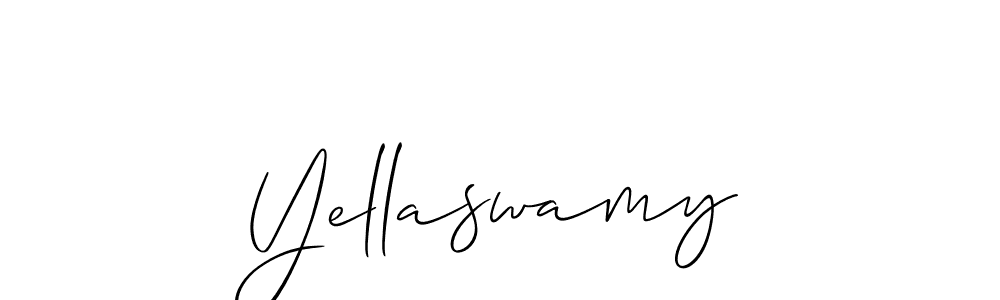 if you are searching for the best signature style for your name Yellaswamy. so please give up your signature search. here we have designed multiple signature styles  using Allison_Script. Yellaswamy signature style 2 images and pictures png