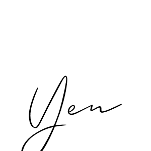 Make a beautiful signature design for name Yen. Use this online signature maker to create a handwritten signature for free. Yen signature style 2 images and pictures png
