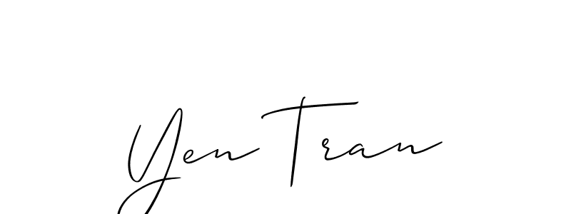 See photos of Yen Tran official signature by Spectra . Check more albums & portfolios. Read reviews & check more about Allison_Script font. Yen Tran signature style 2 images and pictures png