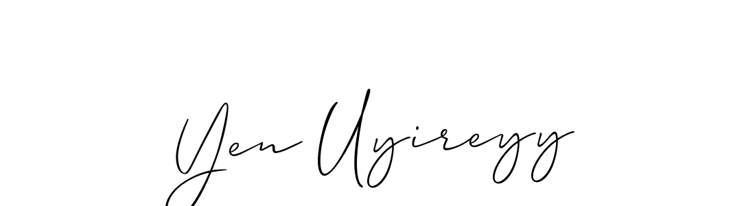 How to Draw Yen Uyireyy signature style? Allison_Script is a latest design signature styles for name Yen Uyireyy. Yen Uyireyy signature style 2 images and pictures png