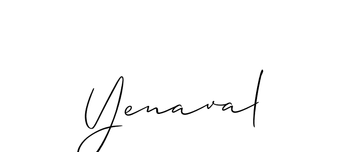 Make a beautiful signature design for name Yenaval. Use this online signature maker to create a handwritten signature for free. Yenaval signature style 2 images and pictures png