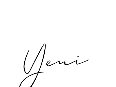 How to make Yeni name signature. Use Allison_Script style for creating short signs online. This is the latest handwritten sign. Yeni signature style 2 images and pictures png