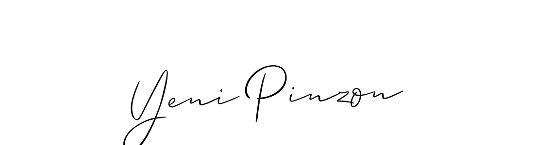 if you are searching for the best signature style for your name Yeni Pinzon. so please give up your signature search. here we have designed multiple signature styles  using Allison_Script. Yeni Pinzon signature style 2 images and pictures png