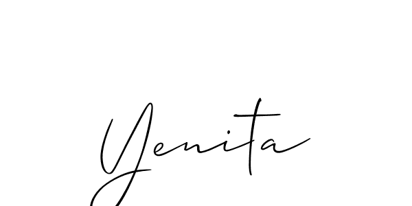 You can use this online signature creator to create a handwritten signature for the name Yenita. This is the best online autograph maker. Yenita signature style 2 images and pictures png
