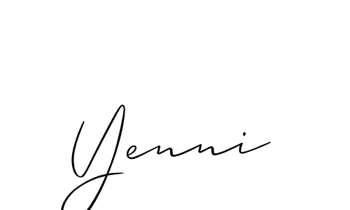 How to Draw Yenni signature style? Allison_Script is a latest design signature styles for name Yenni. Yenni signature style 2 images and pictures png
